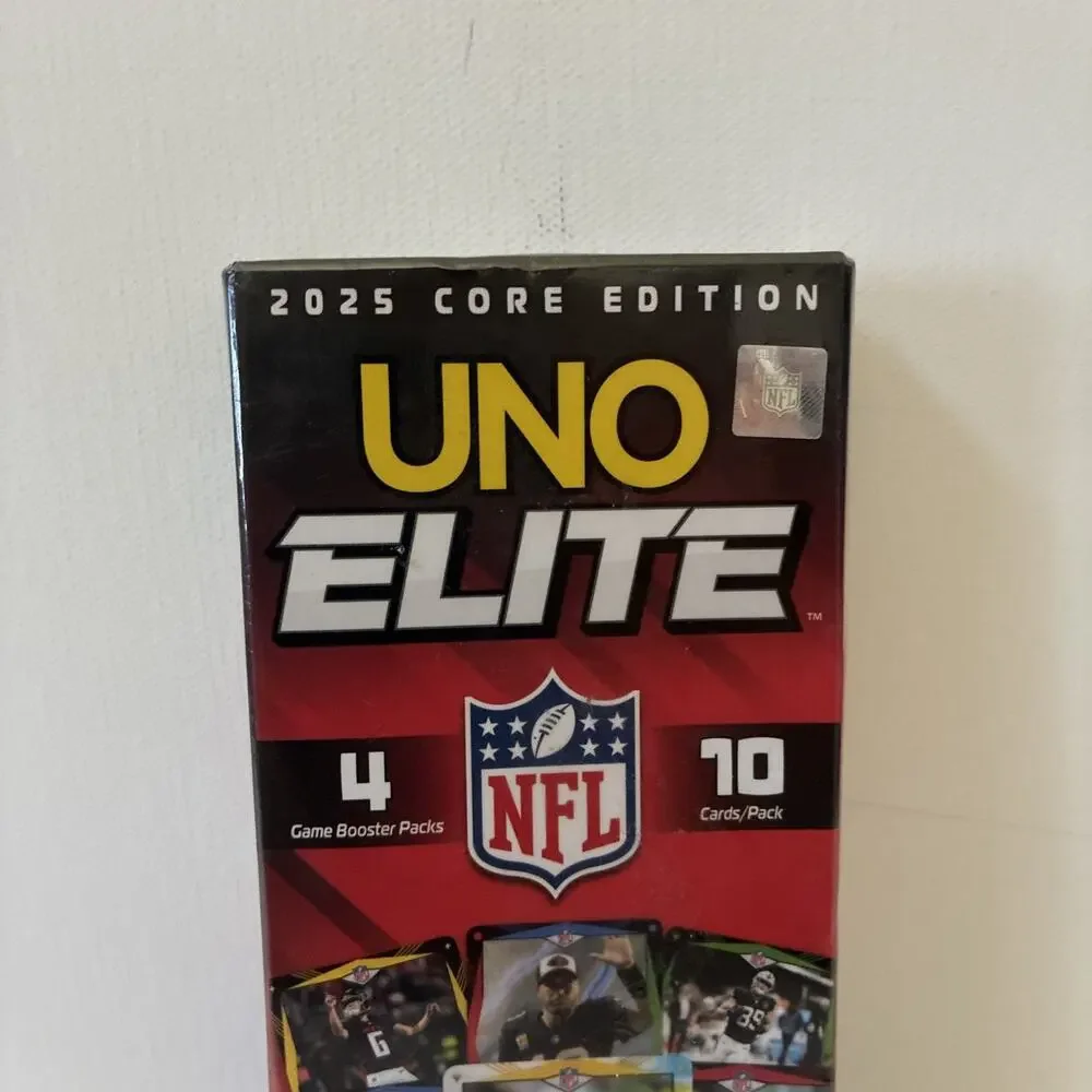 UNO Elite NFL 2025 Core Edition Booster Set Plus Cards SEALED BRAND NEW